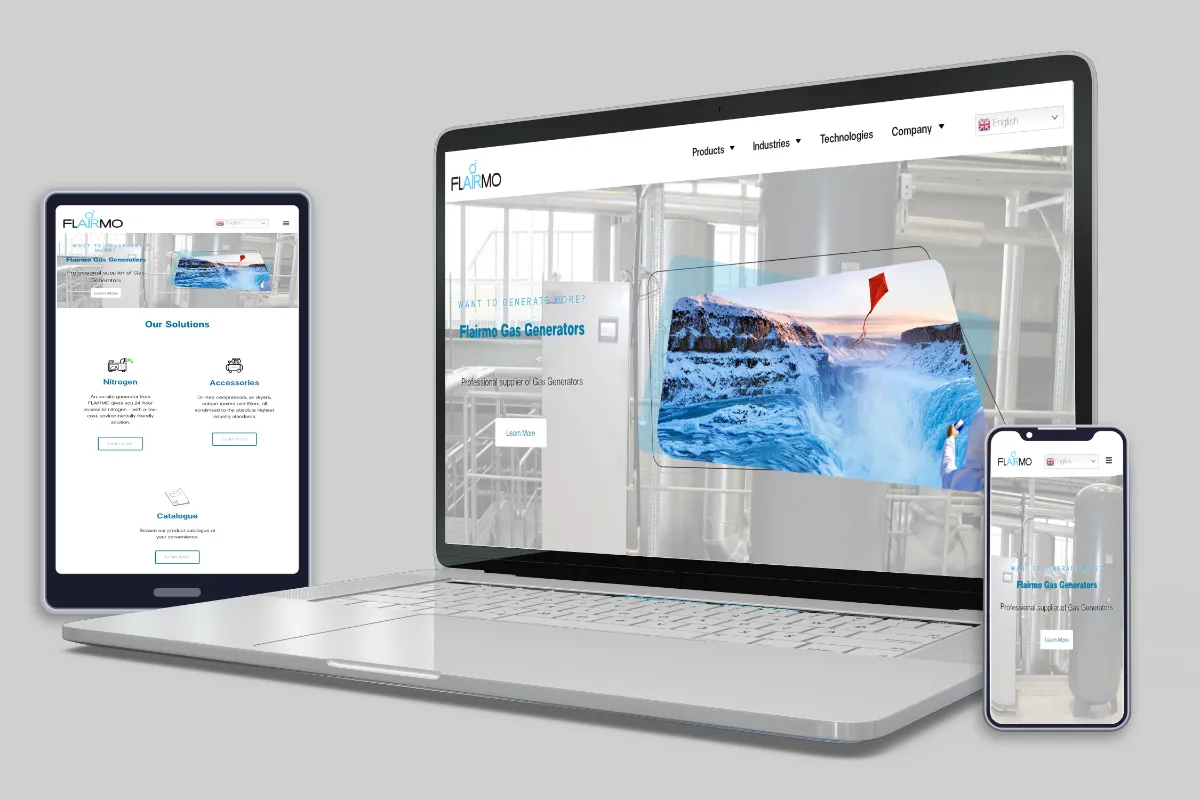 Flairmo-Gas responsive website showcase